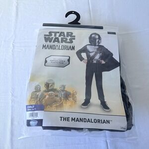 Disney Star Wars mandalorian kids Costume age 6 - 7 years & Hat mask new